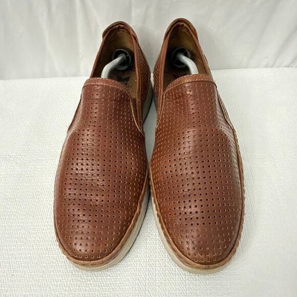 Mephisto Mens Hadrian Brown Leather Slip On Shoes 9 main image 4
